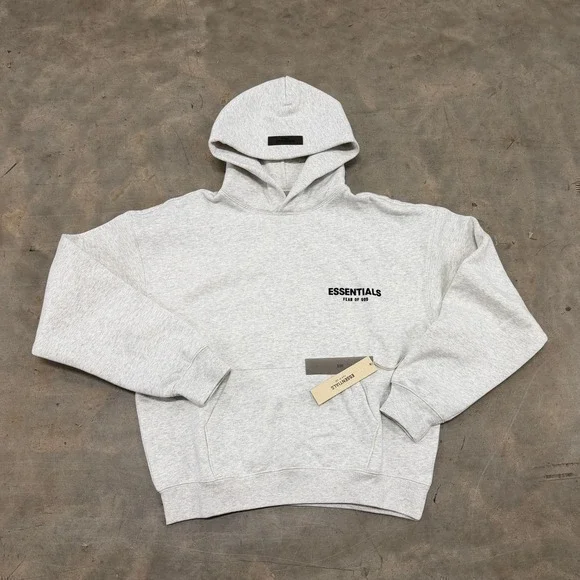 Fear of God Essentials SS22 'Light Oatmeal' Hoodie Size M - Picture 2 of 7